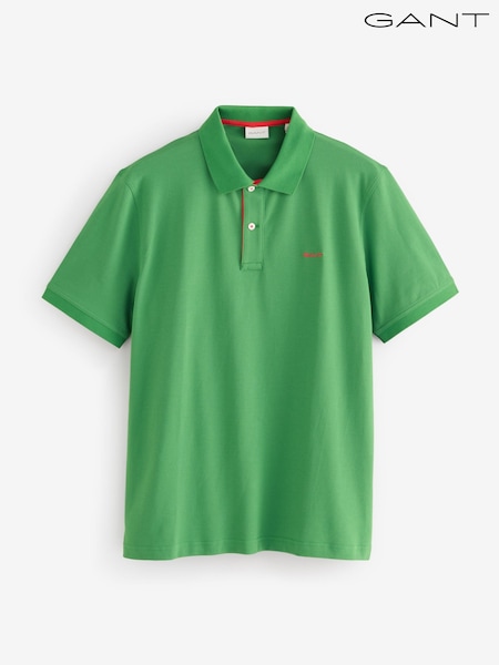 GANT Green Contrast Collar Polo Shirt (W74271) | €119