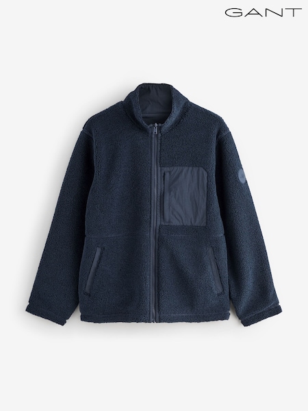 GANT Blue Reversible Zip Through Fleece (W74288) | €269
