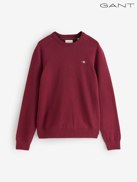 GANT Red Casual Cotton Crew Neck Jumper (W74308) | €165