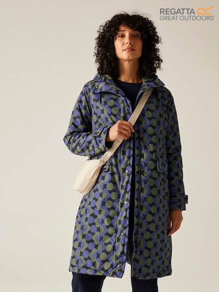 Regatta Blue Orla Long Length Waterproof Jacket (W74360) | € 153