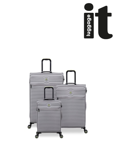 Grau - IT Luggage Grey Circulator Suitcase Set (W74543) | 328 €