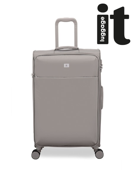 Grau - IT Luggage Medium Grey Lustrous Luxe Moon Rock Suitcase (W74551) | 117 €