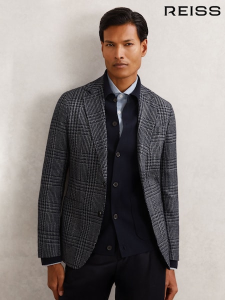 Reiss Navy Jacob Jacket (W74653) | 2,190 QAR