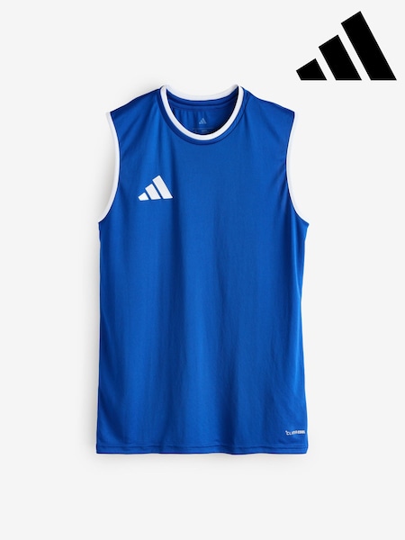 Blå/Hvit - adidas Entrada26 Sleeveless Jersey (W74680) | kr236