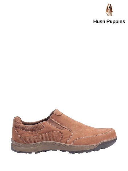 Hush Puppies Brown Jasper Slip-On Trainers (W74780) | AZN 201