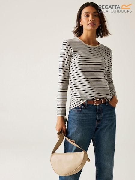 Creme - Regatta Federica Long Sleeve Top (W74829) | R$ 180