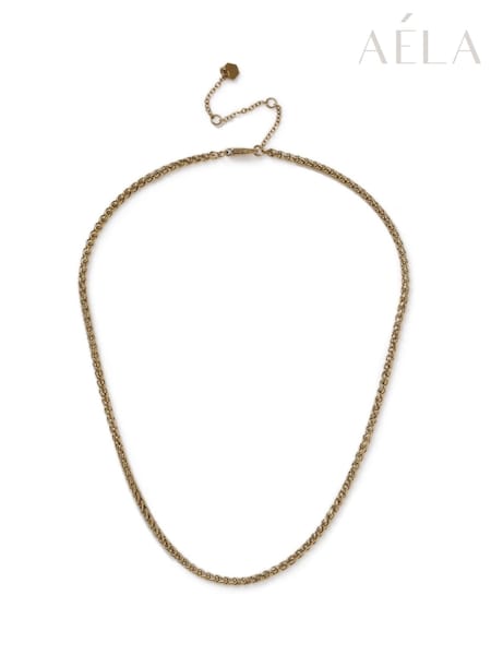 Aela Gold Tone Stainless Steel Chunky Necklace (W74909) | 35 €