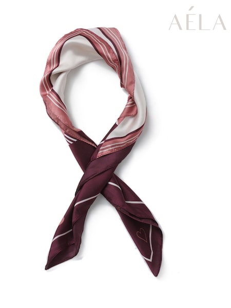Aela Purple Striped Scarf (W74920) | € 19