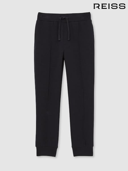 Reiss Navy Blue Premier Interlock Drawstring Joggers (W74973) | €55