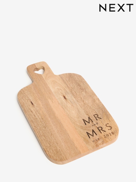 Est 2026 Mr and Mrs Chopping Board (W74993) | 164 LEI