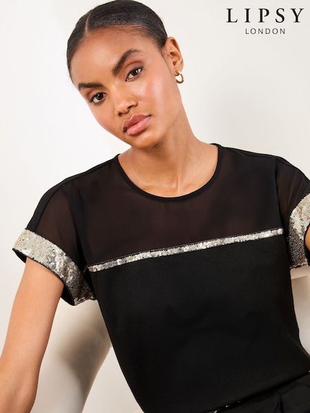 Lipsy Ivory Tipped Mock Button Long Sleeve Knitted Top (W75045) | €49.50