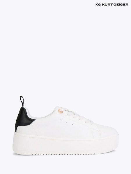 KG Kurt Geiger Lighter Lace Up Black Trainers (W75182) | R$ 680