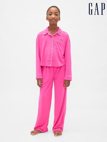 Gap Pink Pyjama Top & Trousers Set (6-13yrs) (6-13yrs) (W75209) | €50