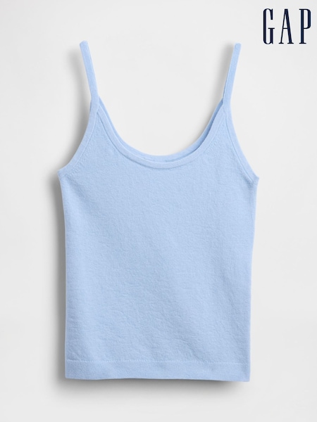 Gap Blue Soft Touch Cropped Knit Vest Top (W75211) | €33