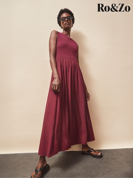 Ro&Zo Mixed Media Sleeveless Dress (W75362) | R$ 980