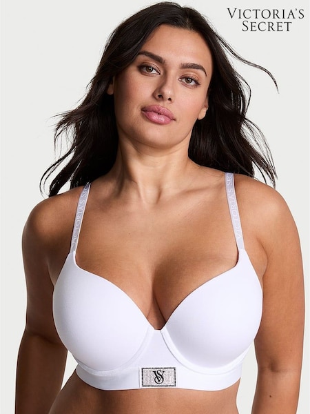 Victoria's Secret White Full Cup Push Up Logo Shine Patch Bra (W75441) | €51