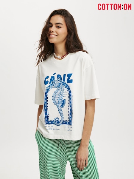 Cotton On Boxy Graphic Print T-Shirt (W75520) | 27 €