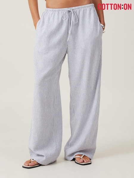 Blau - Cotton On Haven Wide Leg Trousers (W75546) | 46 €