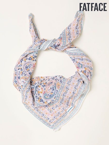 FatFace Ivory Paisley Hair Scarf (W75771) | SGD 28