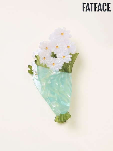 FatFace Green Flower Bouquet Claw Clip (W75806) | SGD 28