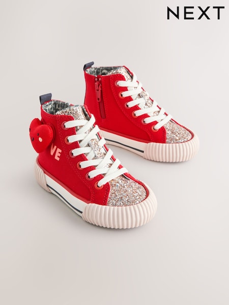 Red Heart Standard Fit (F) High Top Trainers (W75855) | OMR14 - OMR15