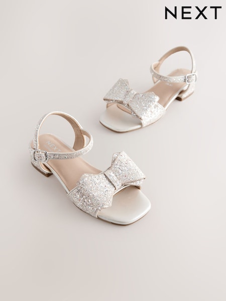 ذهبي عسلي - Bow Heeled Sandals (W75891) | ‏117 د.إ.‏ - ‏ 152‏ د.إ.
