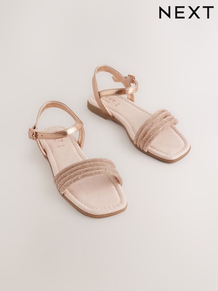 Rose Gold Occasion Sandals (W75894) | AED91 - AED127