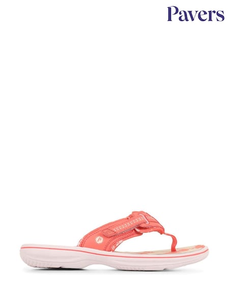 Alaranjado - Touch-Fastening Toe Post Sandals (W75900) | R$ 245