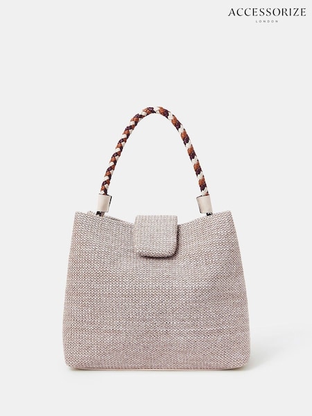 Accessorize Braid Strap Woven Shoulder Bag (W76069) | R$ 345