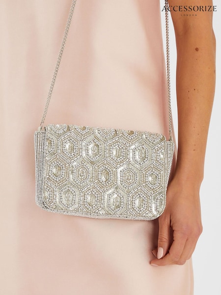 Accessorize Embellished Fold Over Clutch Bag (W76074) | 50 €