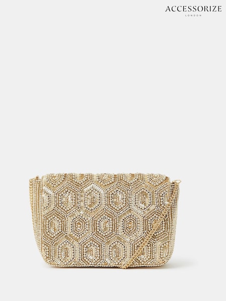 Accessorize Embellished Fold Over Clutch Bag (W76082) | 50 €