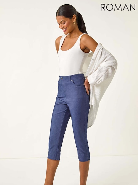 Roman Blue Lift Sculpt Shape Cropped Trousers (W76282) | €40