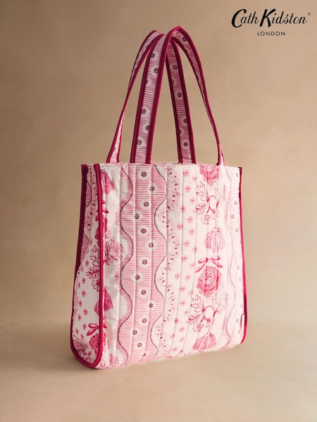 Cath Kidston Pink Spitefields Print Large Book Bag (W76353) | $90