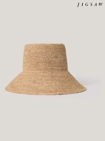 Jigsaw Natural Straw Bucket Hat (W76403) | €106
