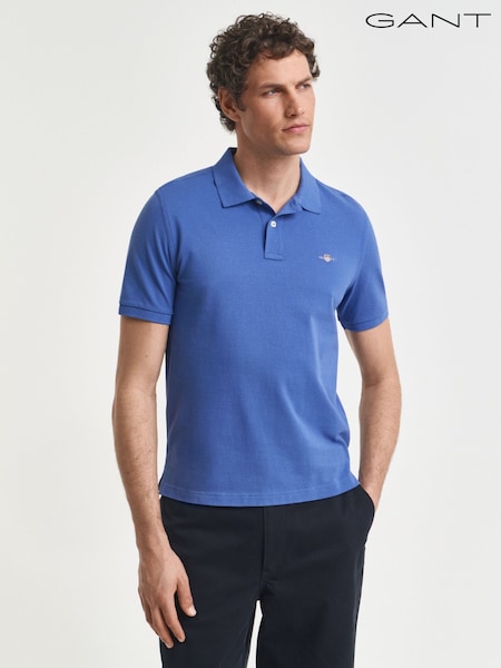 GANT Light Blue Regular Shield Polo Shirt (W76442) | €106