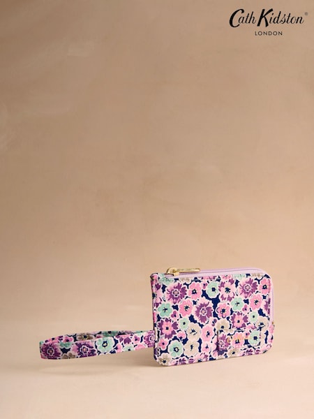 Cath Kidston Purple Camo Ditsy Floral Card and Coin Purse (W76496) | $55