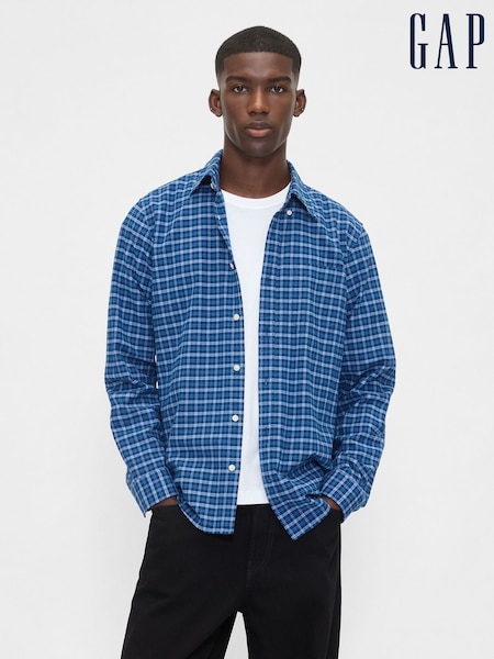 Carouri albastre - Cămașă din carouri Gap Oxford (W76716) | 298 LEI