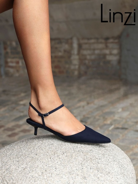 Linzi Blue Vogue Kitten Heel Courts (W76809) | €58