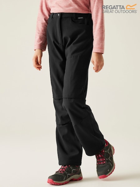 Regatta Black Kids Unisex Softshell Trousers (W77088) | € 44