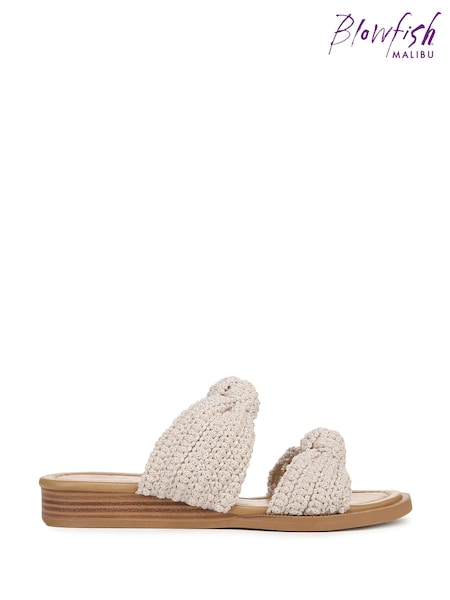 Blowfish Malibu Regular Fit Ashland White Slides (W77119) | €63