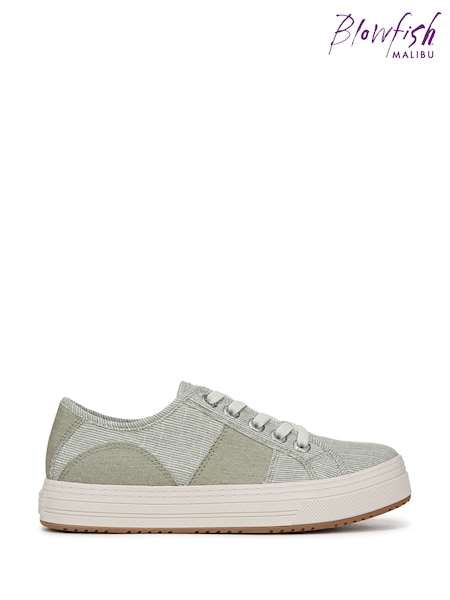 Blowfish Malibu Regular Fit Green Super Smile Slip On Trainers (W77123) | R$ 545