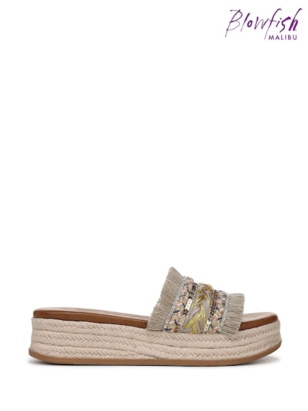 Aur - Blowfish Malibu Regular Fit Gold Miami Slides (W77128) | 447 LEI