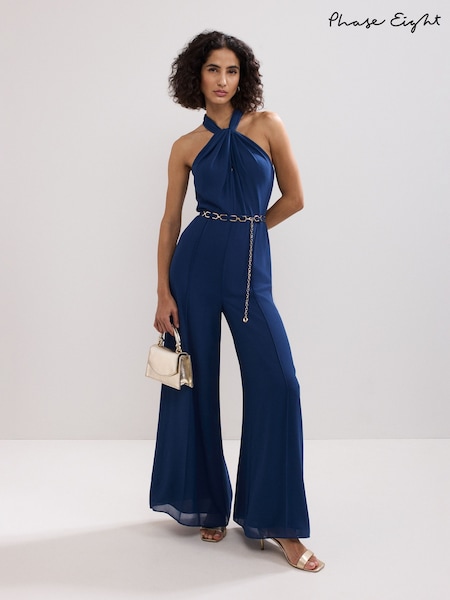 Phase Eight Blue Gwen Jumpsuit (W77241) | €190