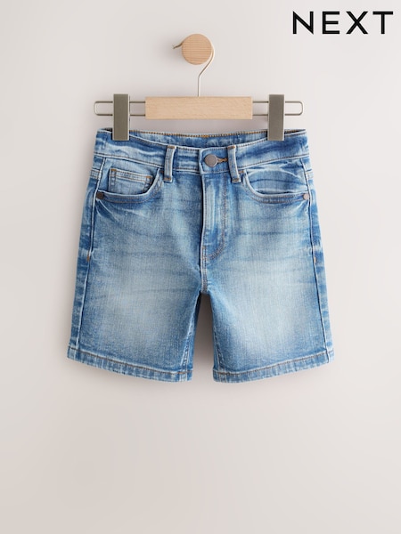 Mid Blue Single Denim Shorts (3-16yrs) (W77459) | AED46 - AED71