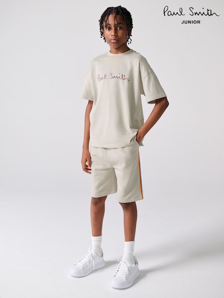 صخري - Paul Smith Junior T-Shirt and Shorts Set (W77552) | ‏354 د.إ.‏