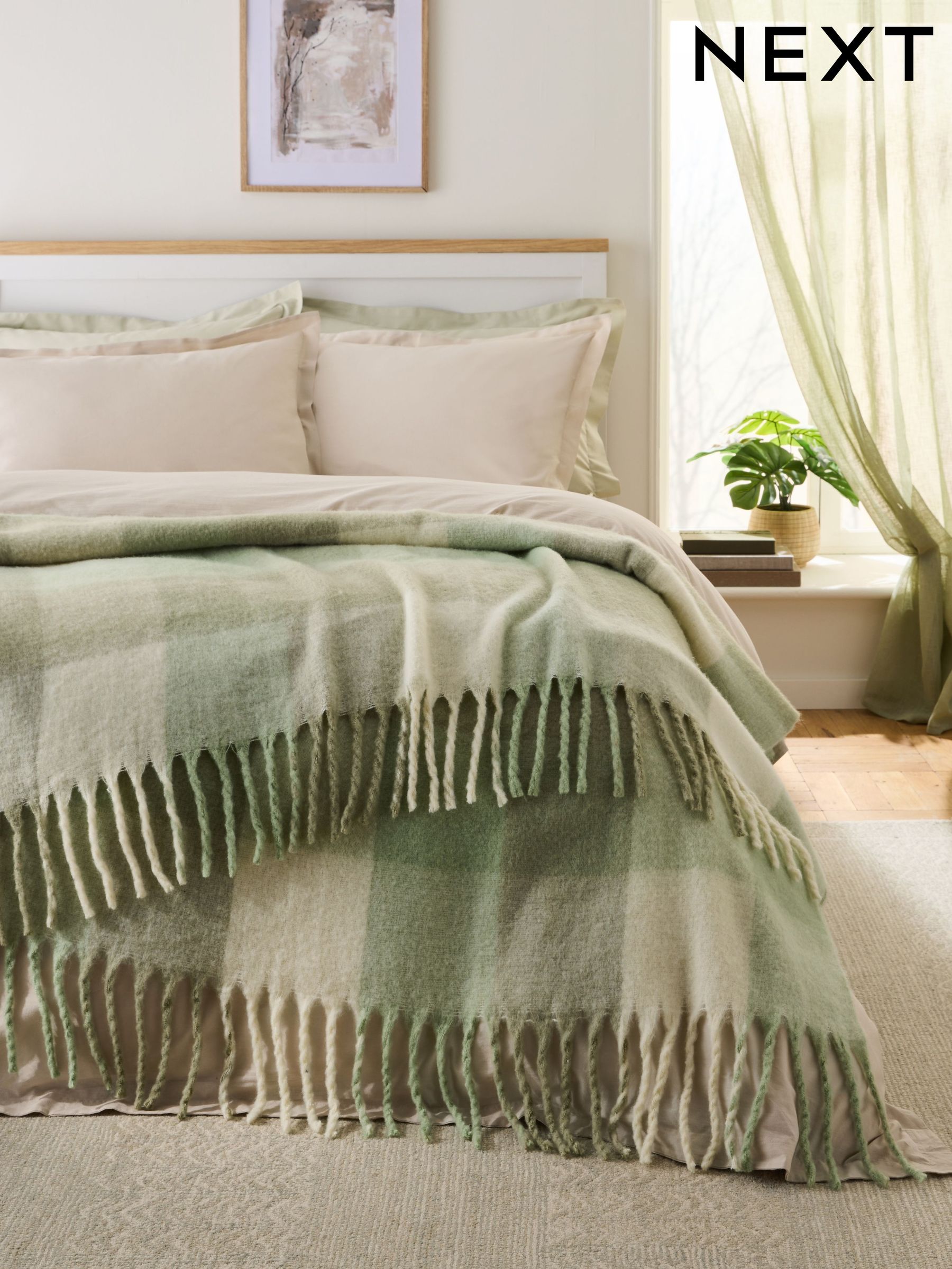 Green Throws | Sage & Dark Green Throws | Next Official Site
