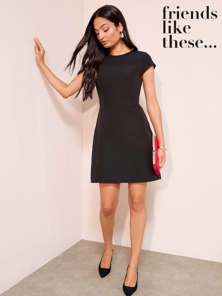 Friends Like These Black Lantern Mini Dress (W77578) | €62