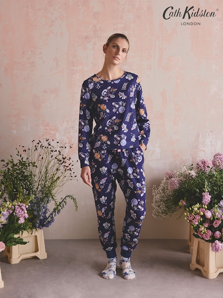 Cath Kidston Navy Cotton Twosie Pyjamas (W77603) | AED159