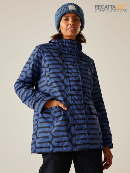 Regatta Blue Orla Mid Length Waterproof Jacket (W77859) | €116