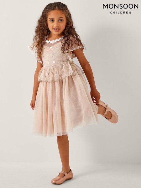 Monsoon Moya 2-in-1 Embroidered Tulle Dress (W77958) | 432 LEI - 506 LEI